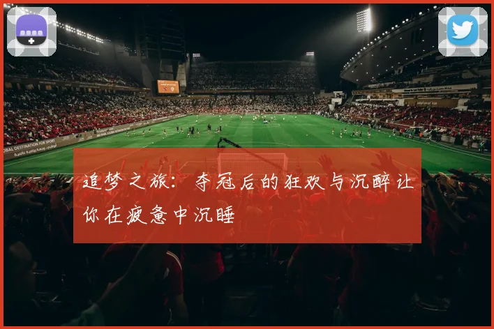 追梦之旅：夺冠后的狂欢与沉醉让你在疲惫中沉睡